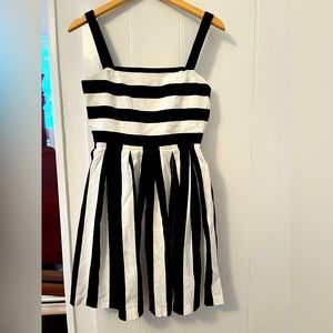 The Loft Striped Black White Women Dress Sz 2 to Match JJ French Voyage Dress